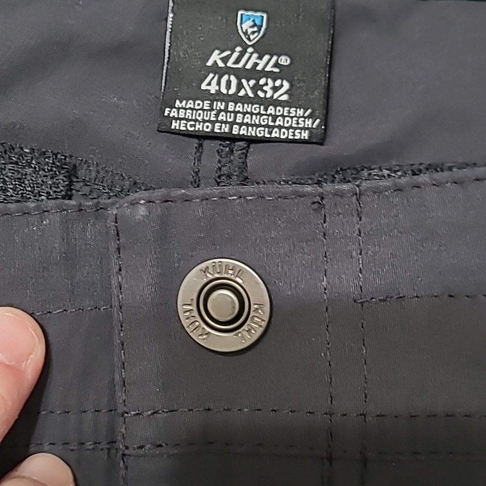 Kuhl Men's Renegade dark grey pants size 40x32 - Picture 4 of 8